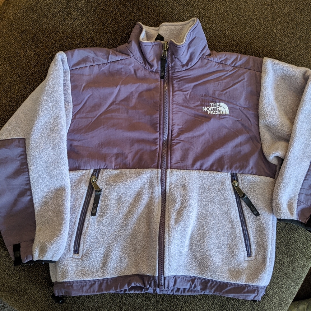 The North Face Lavender Youth Zip up Fleece